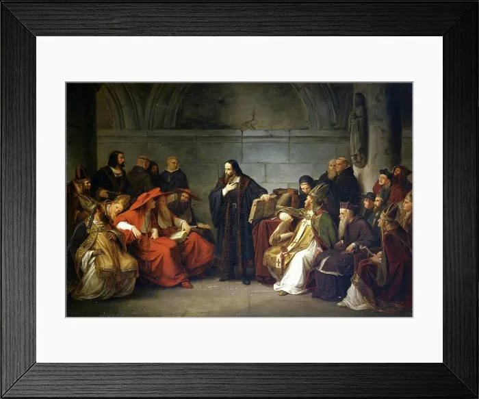 Framed Print : John Hus before Council of Constance, 1839. Creator: Lessing, Carl Friedrich (1808-1880) Framed Print : John Hus before Council of Constance, 1839. Creator: Lessing, Carl Friedrich (1808-1880)