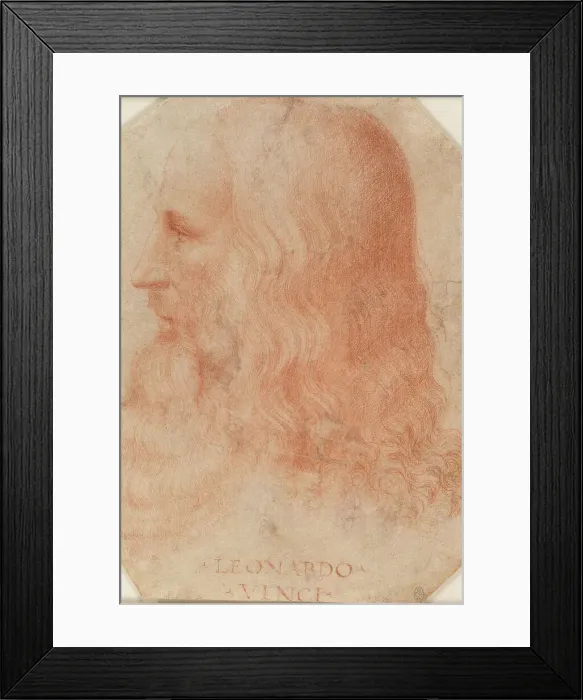 Framed Print : Portrait of Leonardo da Vinci, c1515-1518. Creator: Melzi, Francesco (1493-ca. 1570) Framed Print : Portrait of Leonardo da Vinci, c1515-1518. Creator: Melzi, Francesco (1493-ca. 1570)