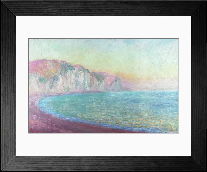 Framed Print : Cliffs at Pourville, rising sun, 1897. Creator: Monet, Claude (1840-1926) Framed Print : Cliffs at Pourville, rising sun, 1897. Creator: Monet, Claude (1840-1926)