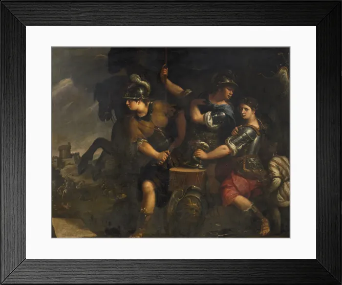 Framed Print : Amazzoni che si preparano alla battaglia (Amazons preparing for battle), c1675-1680. Creator: Nuvolone, Giuseppe (1619-1703)