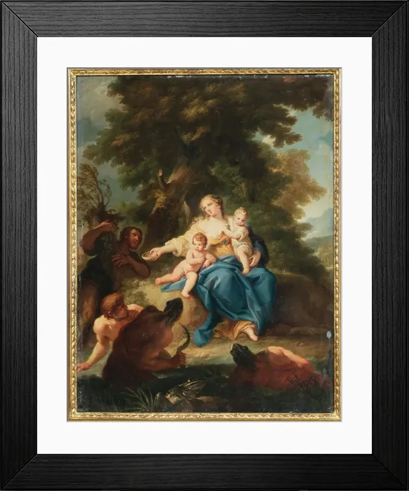 Framed Print : Latona transforms the Lycians into frogs, 18th century. Creator: Pozzi, Stefano (1699-1768) Framed Print : Latona transforms the Lycians into frogs, 18th century. Creator: Pozzi, Stefano (1699-1768)
