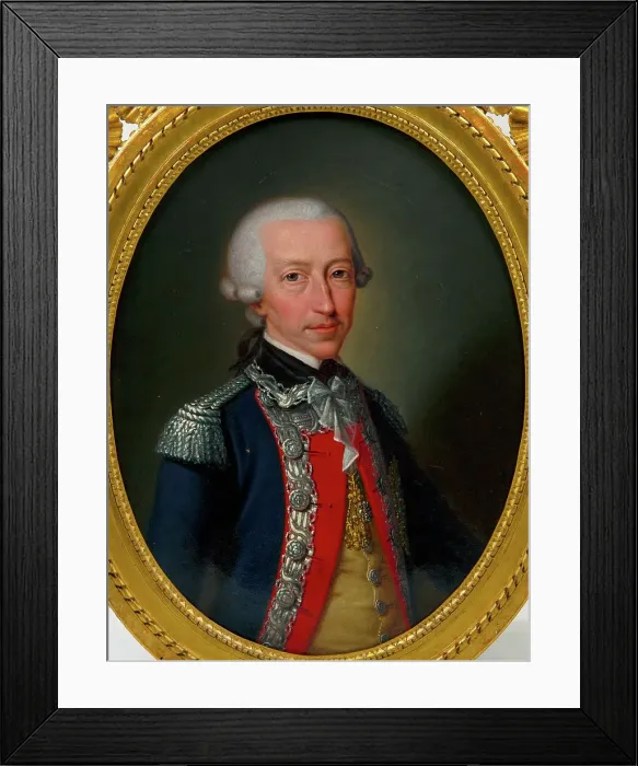 Framed Print : Portrait of King Victor Amadeus III of Sardinia (1726-1796), 1791. Creator: Panealbo, Giovanni (1742-1815) Framed Print : Portrait of King Victor Amadeus III of Sardinia (1726-1796), 1791. Creator: Panealbo, Giovanni (1742-1815)