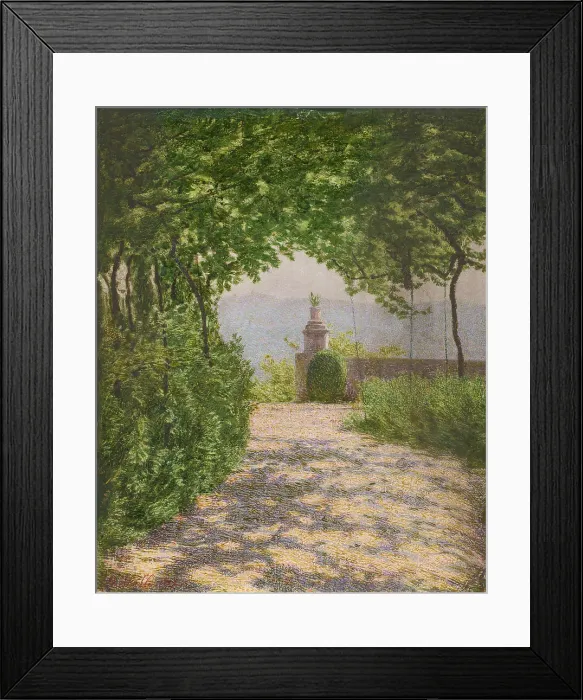 Framed Print : Pergolato, Colma di Rosignano, 1917. Creator: Morbelli, Angelo (1853-1919) Framed Print : Pergolato, Colma di Rosignano, 1917. Creator: Morbelli, Angelo (1853-1919)
