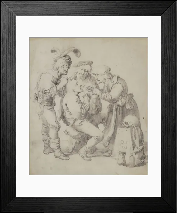 Framed Print : At the village doctor, 1638. Creator: Quast, Pieter (1605-1647) Framed Print : At the village doctor, 1638. Creator: Quast, Pieter (1605-1647)