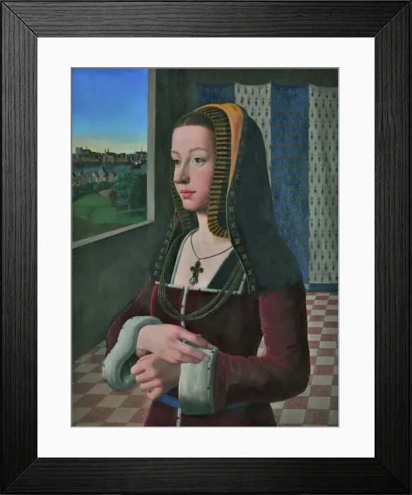 Framed Print : Anne of Brittany (1477-1514), Duchess of Brittany and Queen of France, c1493. Creator: Perréal, Jean (c. 1460-1530) Framed Print : Anne of Brittany (1477-1514), Duchess of Brittany and Queen of France, c1493. Creator: Perréal, Jean (c. 1460-1530)