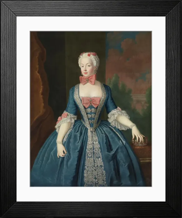 Framed Print : Duchess Elisabeth Christine of Brunswick-Wolfenbüttel-Bevern (1715-1797), Queen of Prussia, c1738. Creator: Pesne, Antoine, School (1683-1757) Framed Print : Duchess Elisabeth Christine of Brunswick-Wolfenbüttel-Bevern (1715-1797), Queen of Prussia, c1738. Creator: Pesne, Antoine, School (1683-1757)