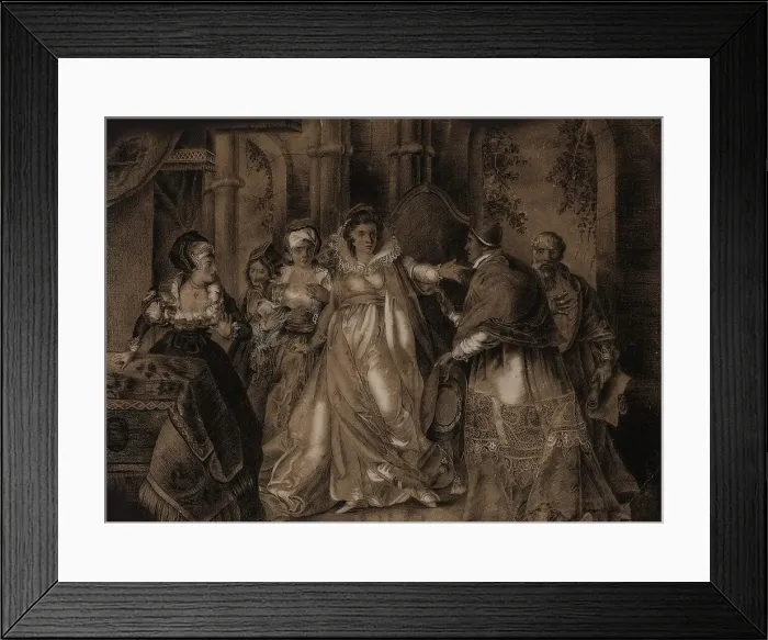 Framed Print : Scene from the play King Henry VIII by William Shakespeare. Creator: Peters, Matthew William (1742-1814) Framed Print : Scene from the play King Henry VIII by William Shakespeare. Creator: Peters, Matthew William (1742-1814)