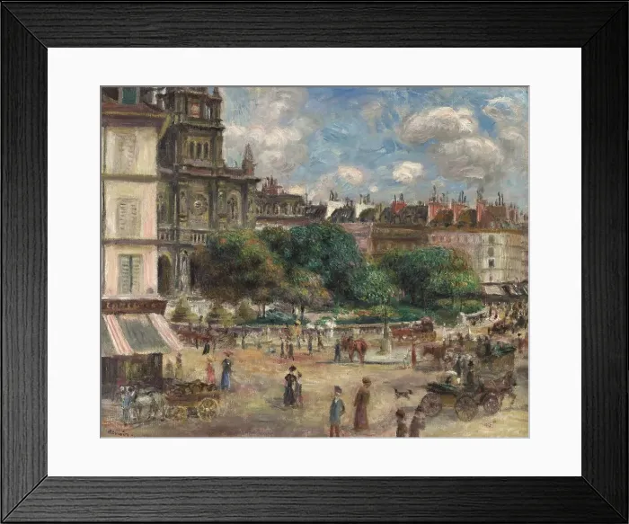 Framed Print : Place de la Trinité in Paris, 1893. Creator: Renoir, Pierre Auguste (1841-1919) Framed Print : Place de la Trinité in Paris, 1893. Creator: Renoir, Pierre Auguste (1841-1919)