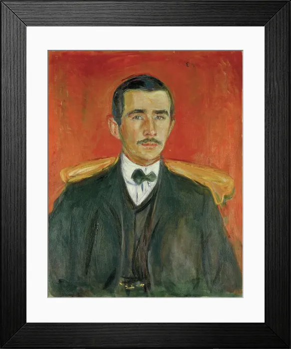 Framed Print : Portrait of Herbert Esche, 1905. Creator: Munch, Edvard (1863-1944) Framed Print : Portrait of Herbert Esche, 1905. Creator: Munch, Edvard (1863-1944)