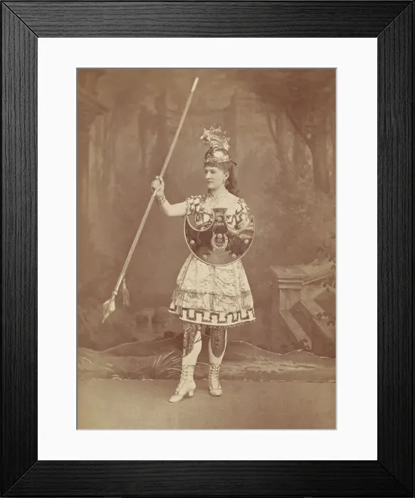 Framed Print : Polina (Pelagea) Karpakova (1845-1920) as Queen Nisia in the ballet Le Roi Candaule'... c 1870. Creator: Photo studio Marian Konarsky, Moscow Framed Print : Polina (Pelagea) Karpakova (1845-1920) as Queen Nisia in the ballet Le Roi Candaule'... c 1870. Creator: Photo studio Marian Konarsky, Moscow