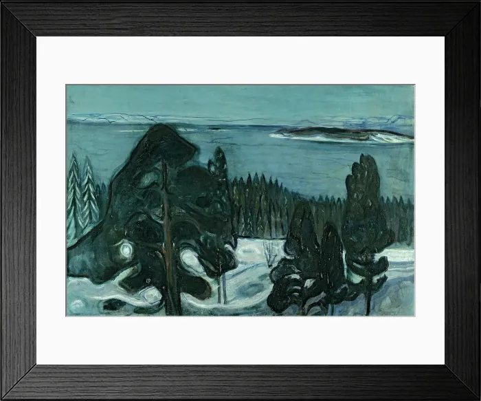 Framed Print : Winter Night, c 1900. Creator: Munch, Edvard (1863-1944) Framed Print : Winter Night, c 1900. Creator: Munch, Edvard (1863-1944)