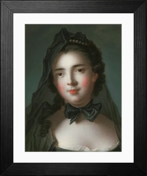 Framed Print : Portrait of Marie Charlotte de La Tour d'Auvergne, Princess of Beauvau (1729-1763). Creator: Nattier, Jean-Marc (1685-1766) Framed Print : Portrait of Marie Charlotte de La Tour d'Auvergne, Princess of Beauvau (1729-1763). Creator: Nattier, Jean-Marc (1685-1766)