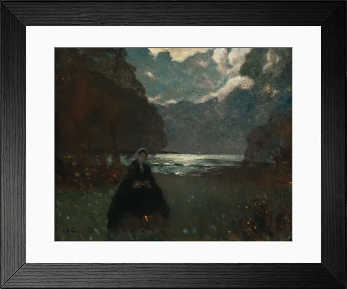 Framed Print : Evening at the lake. Creator: Nilus, Pyotr Alexandrovich (1869-1940) Framed Print : Evening at the lake. Creator: Nilus, Pyotr Alexandrovich (1869-1940)