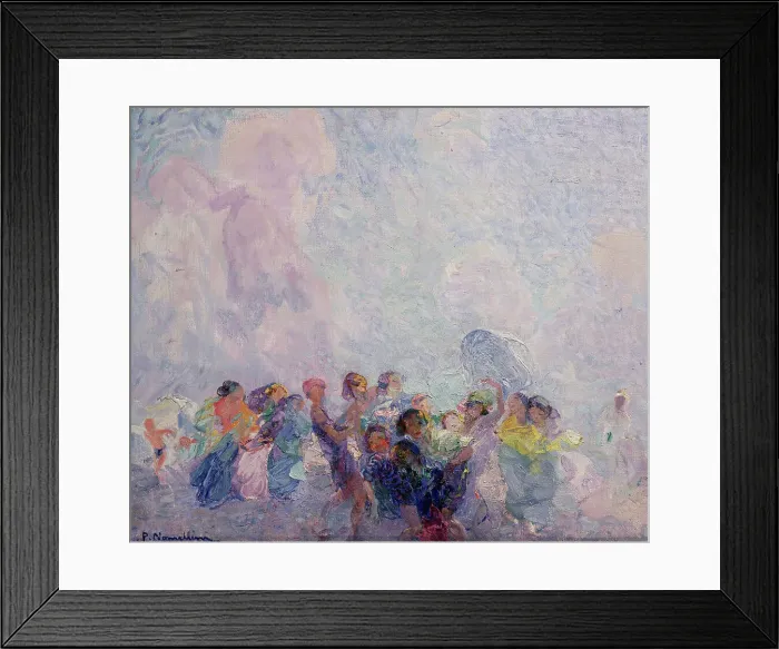 Framed Print : Gust of wind, 1920. Creator: Nomellini, Plinio (1866-1943) Framed Print : Gust of wind, 1920. Creator: Nomellini, Plinio (1866-1943)