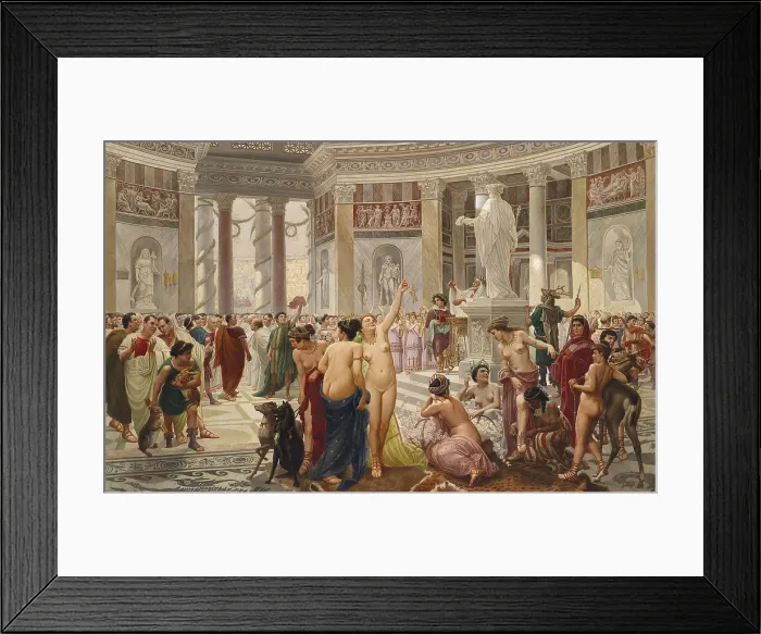 Framed Print : Floralia, 1899. Creator: Piatti, Prospero (1842-1902) Framed Print : Floralia, 1899. Creator: Piatti, Prospero (1842-1902)