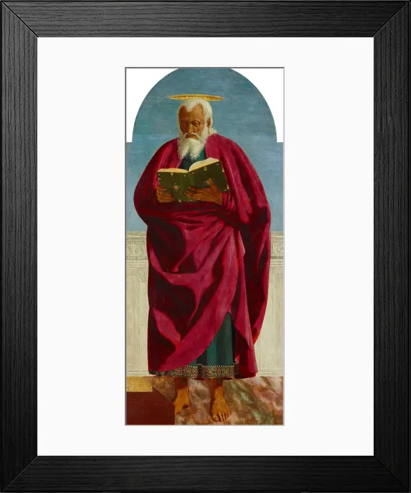Framed Print : Saint John the Evangelist, c1460. Creator: Piero della Francesca (ca 1415-1492) Framed Print : Saint John the Evangelist, c1460. Creator: Piero della Francesca (ca 1415-1492)
