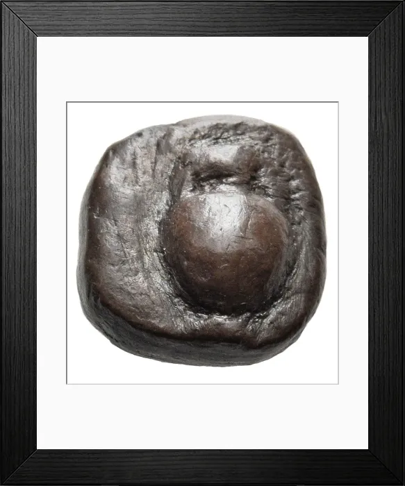 Framed Print : Drachm. Andros (Cyclades). Amphora, c 520 Bc. Creator: Numismatic, Ancient Coins Framed Print : Drachm. Andros (Cyclades). Amphora, c 520 Bc. Creator: Numismatic, Ancient Coins