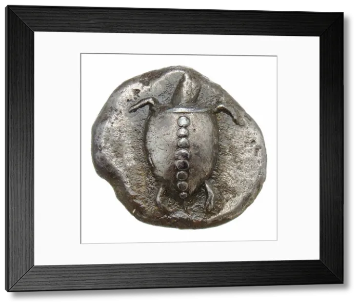 Framed Print : Stater. Aegina. Turtle, c560-540 BC. Creator: Numismatic, Ancient Coins Framed Print : Stater. Aegina. Turtle, c560-540 BC. Creator: Numismatic, Ancient Coins