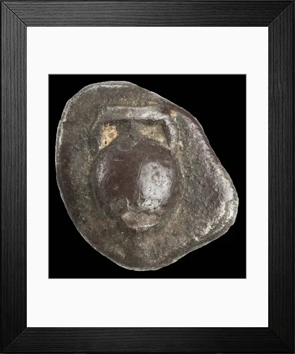 Framed Print : Obol. Athens, Attica. Amphora, c540-520 BC. Creator: Numismatic, Ancient Coins Framed Print : Obol. Athens, Attica. Amphora, c540-520 BC. Creator: Numismatic, Ancient Coins
