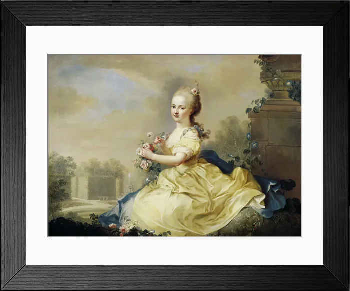 Framed Print : Princess Maria Josepha von und zu Liechtenstein (1768-1845), 1776. Creator: Oelenhainz, August Friedrich (1745-1804) Framed Print : Princess Maria Josepha von und zu Liechtenstein (1768-1845), 1776. Creator: Oelenhainz, August Friedrich (1745-1804)