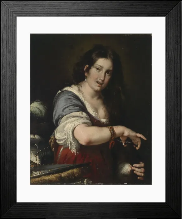 Framed Print : Queen Berenice II, First third of 17th cen. Creator: Strozzi, Bernardo (1581-1644) Framed Print : Queen Berenice II, First third of 17th cen. Creator: Strozzi, Bernardo (1581-1644)