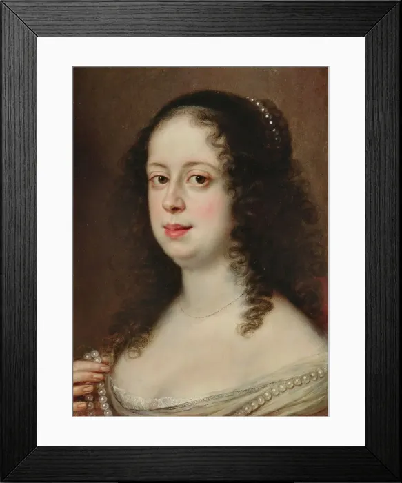 Framed Print : Portrait of Vittoria della Rovere (1622-1694). Creator: Sustermans, Justus (Giusto) (1597-1681) Framed Print : Portrait of Vittoria della Rovere (1622-1694). Creator: Sustermans, Justus (Giusto) (1597-1681)