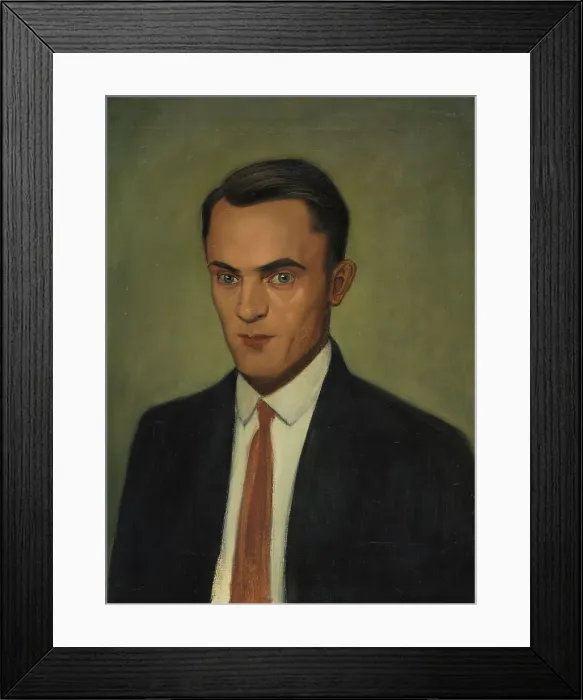 Framed Print : Portrait of Erwin Hildinger, 1928. Creator: Scholz, Georg (1890-1945) Framed Print : Portrait of Erwin Hildinger, 1928. Creator: Scholz, Georg (1890-1945)