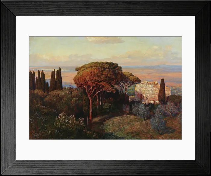 Framed Print : View of the Villa Falconieri in Frascati, 1907. Creator: Roeder, Max (1866-1947) Framed Print : View of the Villa Falconieri in Frascati, 1907. Creator: Roeder, Max (1866-1947)