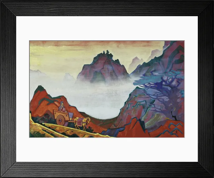Framed Print : Confucius, the Just One. From the Series Banners of the East, 1925. Creator: Roerich, Nicholas (1874-1947) Framed Print : Confucius, the Just One. From the Series Banners of the East, 1925. Creator: Roerich, Nicholas (1874-1947)