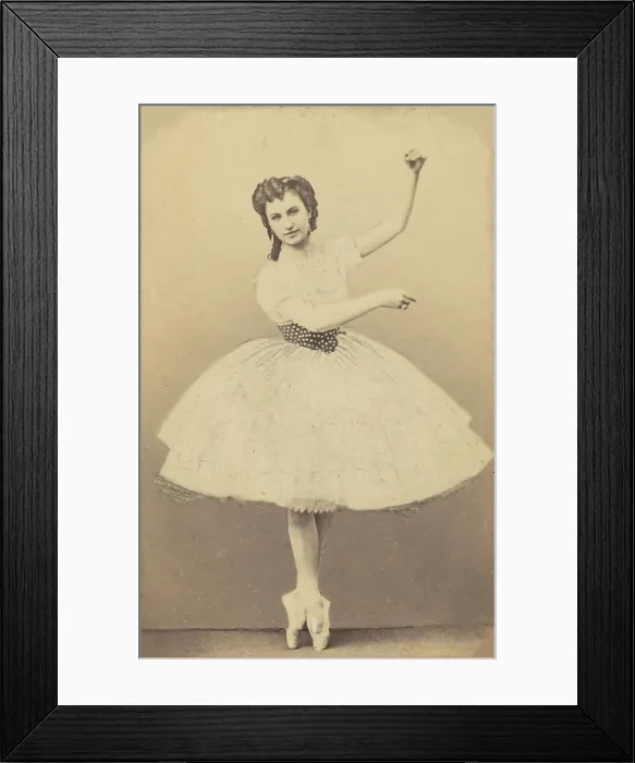 Framed Print : Anna Sobeshchanskaya (1842-1918) in the ballet Ondine, ou La naïade et le pêcheur by Cesare Pugni. Creator: Scherer, Nabholz & Co