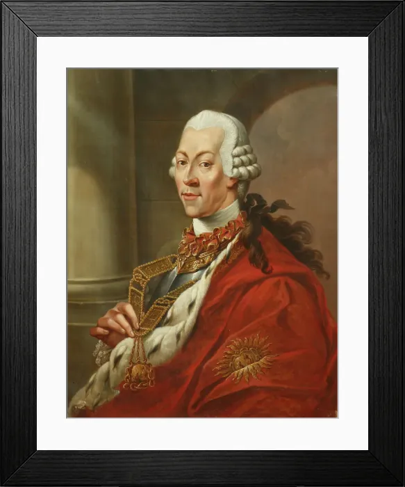 Framed Print : Portrait of King Victor Amadeus III of Sardinia (1726-1796), Between 1780 and 1785. Creator: Schweickhardt, Heinrich Wilhelm (1747-1797) Framed Print : Portrait of King Victor Amadeus III of Sardinia (1726-1796), Between 1780 and 1785. Creator: Schweickhardt, Heinrich Wilhelm (1747-1797)