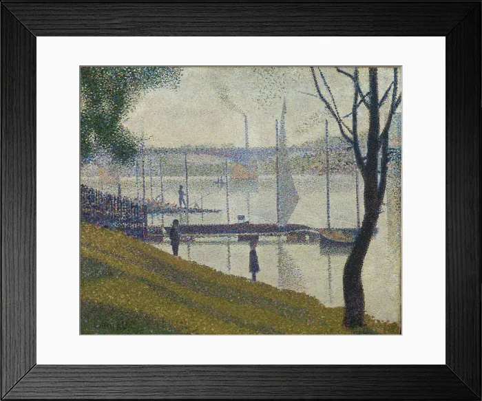 Framed Print : Bridge at Courbevoie, 1886-1887. Creator: Seurat, Georges Pierre (1859-1891) Framed Print : Bridge at Courbevoie, 1886-1887. Creator: Seurat, Georges Pierre (1859-1891)