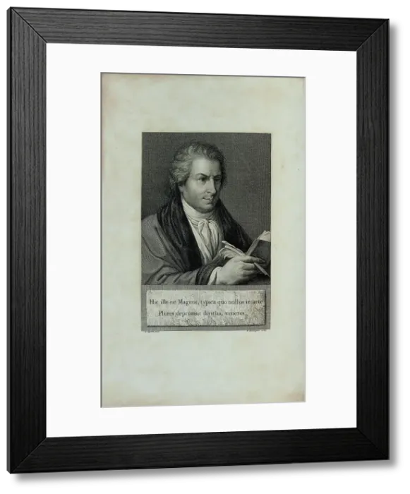 Framed Print : Portrait of Giambattista Bodoni, c1818. Creator: Rosaspina, Francesco (1762-1841) Framed Print : Portrait of Giambattista Bodoni, c1818. Creator: Rosaspina, Francesco (1762-1841)