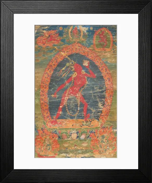 Framed Print : Thangka of Sarva Buddha Dakini, 18th century. Creator: Tibetan culture Framed Print : Thangka of Sarva Buddha Dakini, 18th century. Creator: Tibetan culture