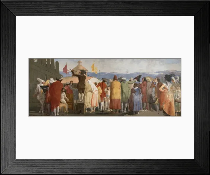 Framed Print : Mondo Novo, 1791. Creator: Tiepolo, Giandomenico (1727-1804) Framed Print : Mondo Novo, 1791. Creator: Tiepolo, Giandomenico (1727-1804)