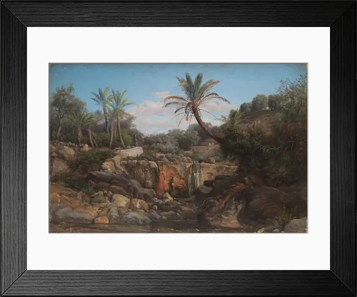 Framed Print : East landscape. Creator: Siemiradzki, Henryk (1843-1902) Framed Print : East landscape. Creator: Siemiradzki, Henryk (1843-1902)