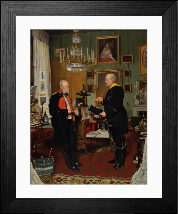 Framed Print : Bismarck and Emperor William I, 1877. Creator: Siemenroth, Konrad (1854-1915) Framed Print : Bismarck and Emperor William I, 1877. Creator: Siemenroth, Konrad (1854-1915)