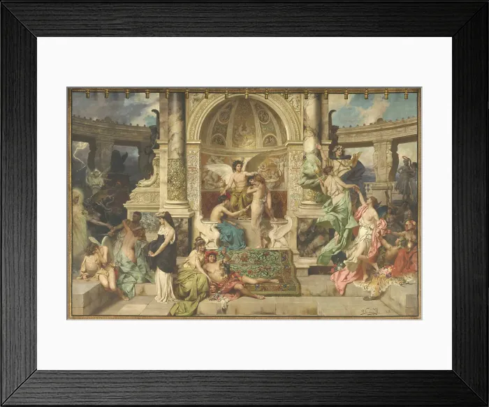 Framed Print : Curtain of the Juliusz Slowacki Theatre in Krakow, 1894. Creator: Siemiradzki, Henryk (1843-1902) Framed Print : Curtain of the Juliusz Slowacki Theatre in Krakow, 1894. Creator: Siemiradzki, Henryk (1843-1902)