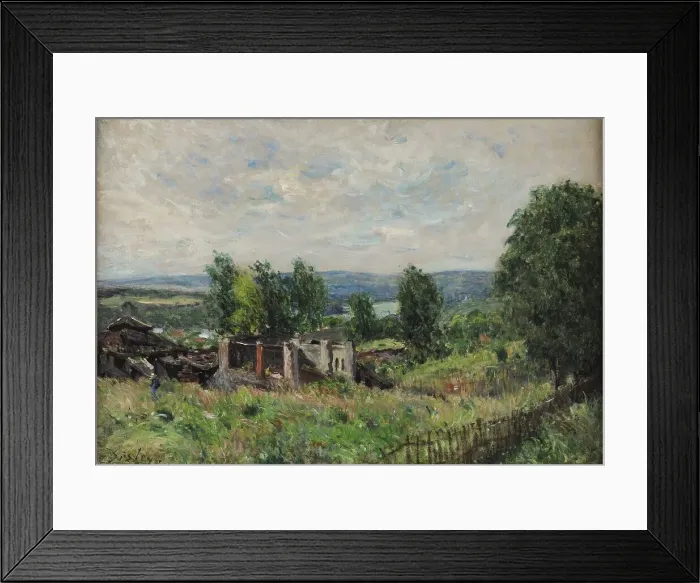 Framed Print : Wind and sun, 1880. Creator: Sisley, Alfred (1839-1899) Framed Print : Wind and sun, 1880. Creator: Sisley, Alfred (1839-1899)