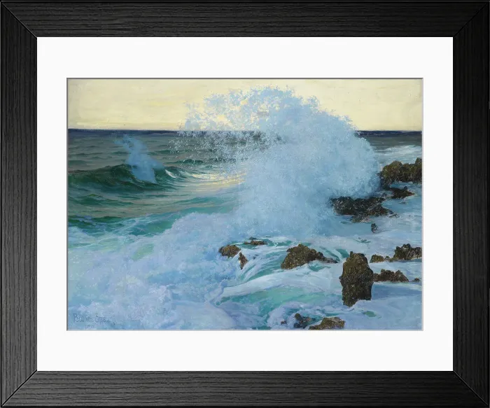 Framed Print : Sea surf, 1918. Creator: Spaun, Paul, Ritter von (1876-1932)