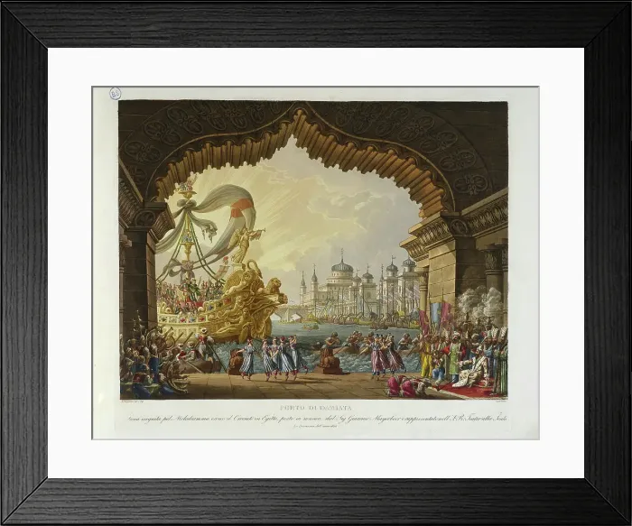 Framed Print : Stage design for the Opera Il crociato in Egitto (The Crusader in Egypt) by von Giacomo... 1826. Creator: Sanquirico, Alessandro (1777-1849) Framed Print : Stage design for the Opera Il crociato in Egitto (The Crusader in Egypt) by von Giacomo... 1826. Creator: Sanquirico, Alessandro (1777-1849)