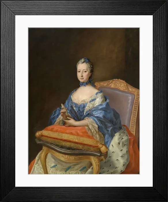 Framed Print : Portrait of Princess Sophie Charlotte of Solms-Hohensolms-Lich, née Countess of Dohna...(1740-1798). Creator: Tischbein, Johann Heinrich, the Elder (1722-1789)