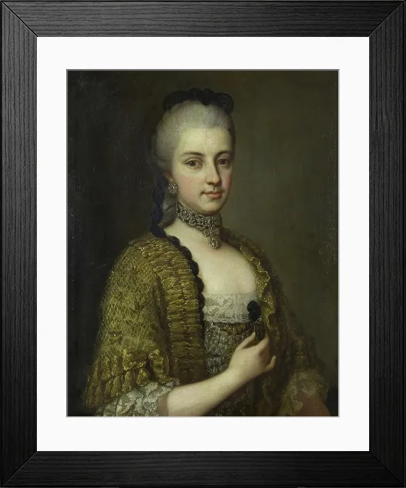 Framed Print : Portrait of Archduchess Maria Christina of Austria (1742-1798), Duchess of Teschen, 1765. Creator: Schmidely, Daniel (1705-1780) Framed Print : Portrait of Archduchess Maria Christina of Austria (1742-1798), Duchess of Teschen, 1765. Creator: Schmidely, Daniel (1705-1780)