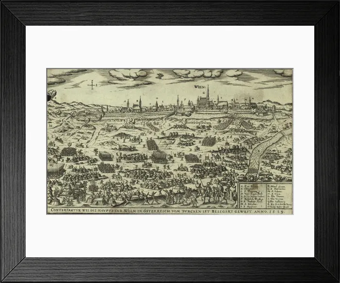 Framed Print : The Ottoman Siege of Vienna in 1529, c1600. Creator: Siebmacher, Johann (1561-1612) Framed Print : The Ottoman Siege of Vienna in 1529, c1600. Creator: Siebmacher, Johann (1561-1612)