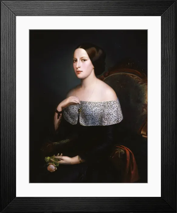 Framed Print : Angela Fassetta, c 1850. Creator: Schiavoni, Felice (1803-1881) Framed Print : Angela Fassetta, c 1850. Creator: Schiavoni, Felice (1803-1881)