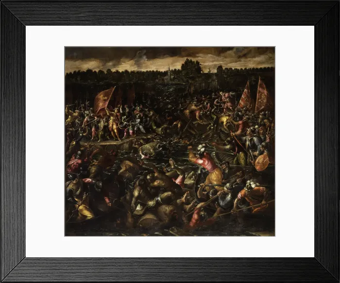 Framed Print : King Pippin's Army Trying to Reach Venice, End of 16th cen. Creator: Vicentino, Andrea (c. 1542-1617) Framed Print : King Pippin's Army Trying to Reach Venice, End of 16th cen. Creator: Vicentino, Andrea (c. 1542-1617)
