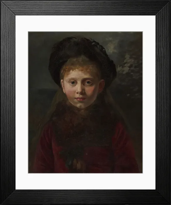 Framed Print : Portrait of Princess Margaret of Prussia (1872-1954). Creator: Victoria Adelaide Mary Louisa, Princess Royal (1840-1901)