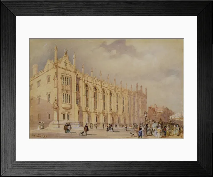 Framed Print : King Edward's School, Birmingham, 1833. Creator: David Cox the Elder Framed Print : King Edward's School, Birmingham, 1833. Creator: David Cox the Elder