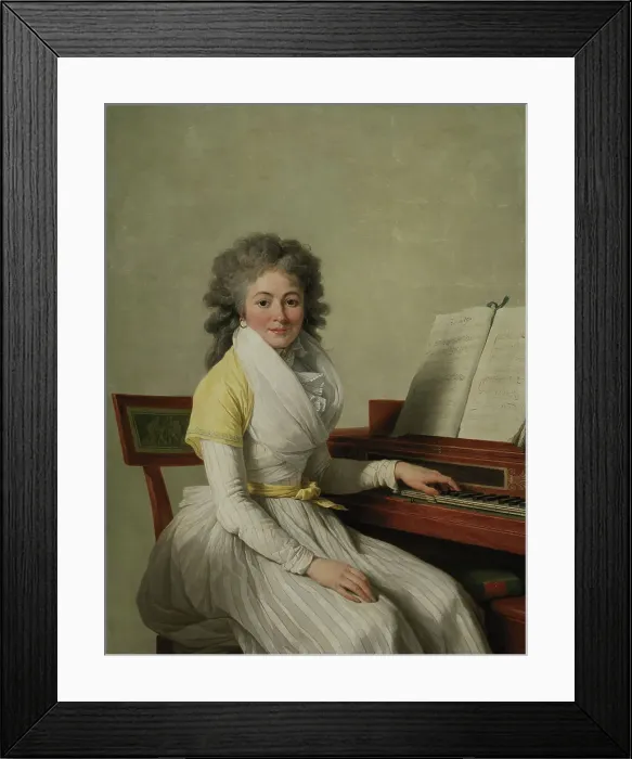Framed Print : Portrait of the opera singer Rosalie Duplant, 1793. Creator: Vincent, François André (1746-1816) Framed Print : Portrait of the opera singer Rosalie Duplant, 1793. Creator: Vincent, François André (1746-1816)