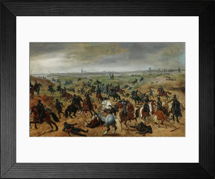 Framed Print : The Battle of Lekkerbeetje on 5 February 1600. Creator: Vrancx, Sebastiaen (1574-1647) Framed Print : The Battle of Lekkerbeetje on 5 February 1600. Creator: Vrancx, Sebastiaen (1574-1647)